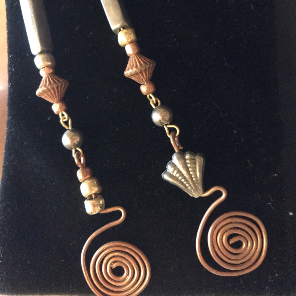 Bronze style hand made Fashion Earings .